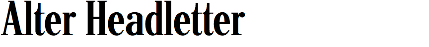 Alter Headletter