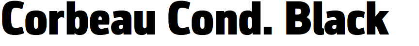 Corbeau Condensed Black