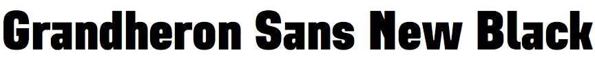 Grandheron Sans New Black
