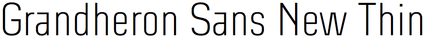 Grandheron Sans New Thin