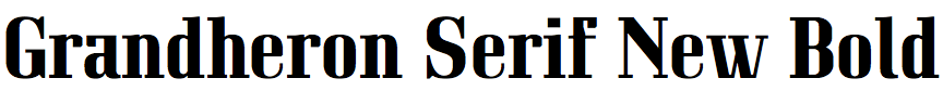 Grandheron Serif New Bold