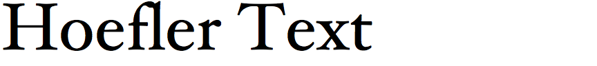 Hoefler Text (Apple)