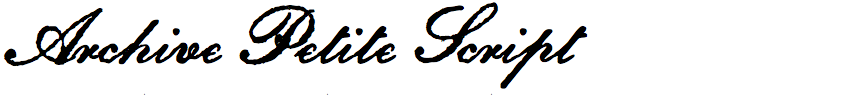 Archive Petite Script