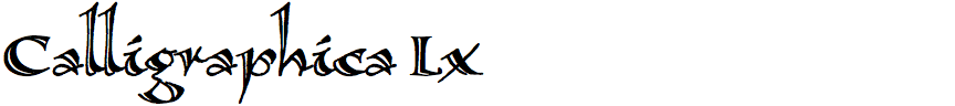 Calligraphica Lx