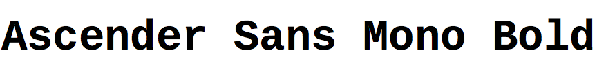 Ascender Sans Mono Bold