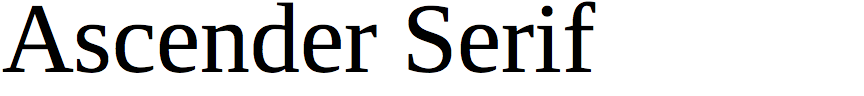 Ascender Serif
