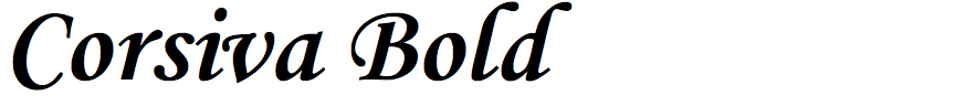 Corsiva Bold