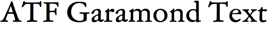 ATF Garamond Text