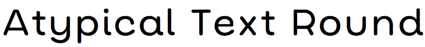 Atypical Text Round