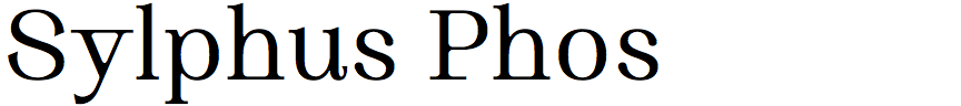 Sylphus Phos