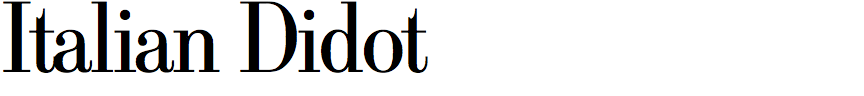 Italian Didot