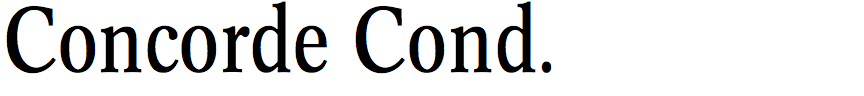 Concorde Condensed