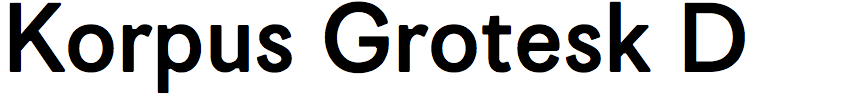 Korpus Grotesk D