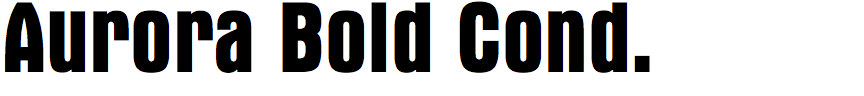 Aurora Bold Condensed