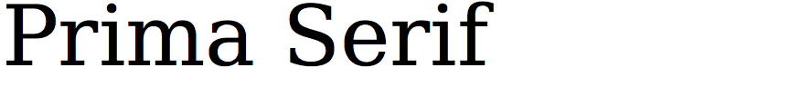 Prima Serif