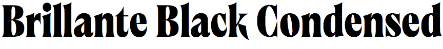 Brillante Black Condensed