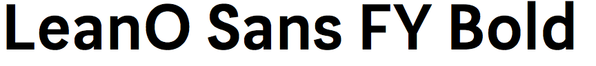 LeanO Sans FY Bold