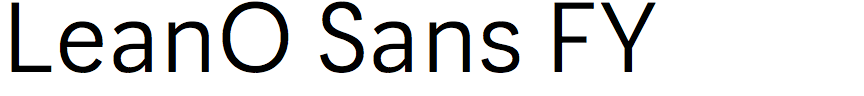 LeanO Sans FY