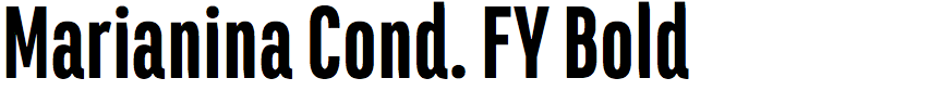 Marianina Condensed FY Bold