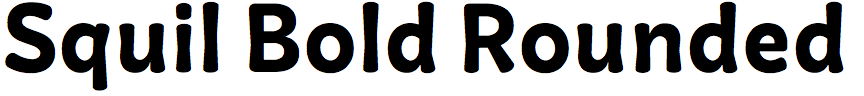 Squil Bold Rounded