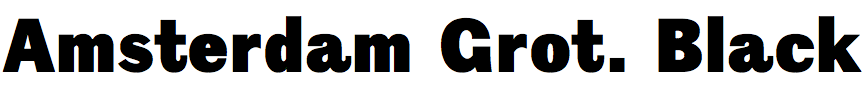 Amsterdam Grotesk Black