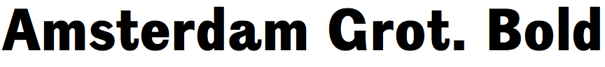 Amsterdam Grotesk Bold