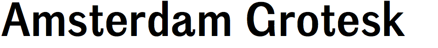 Amsterdam Grotesk