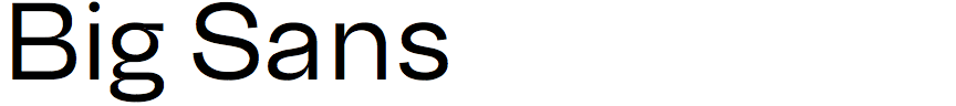 Big Sans