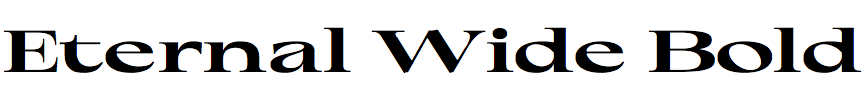 Eternal Wide Bold
