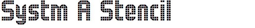 Systm A Stencil