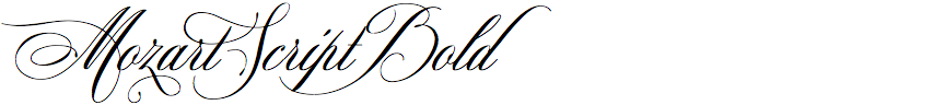 Mozart Script Bold
