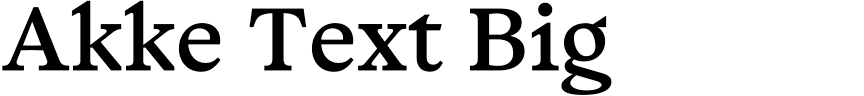 Akke Text Big