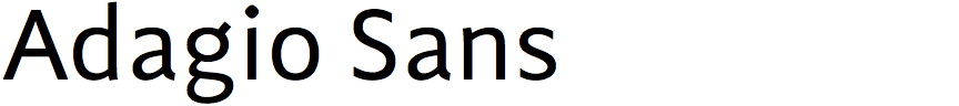 Adagio Sans