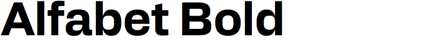 Alfabet Bold