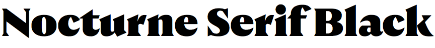 Nocturne Serif Black