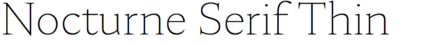 Nocturne Serif Thin