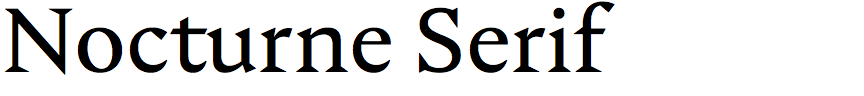 Nocturne Serif