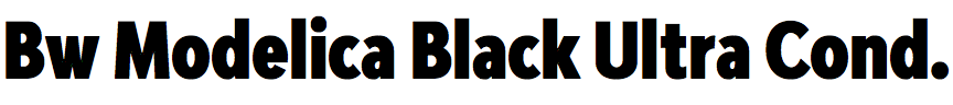 Bw Modelica Black Ultra Condensed