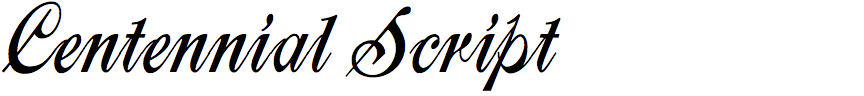 Centennial Script