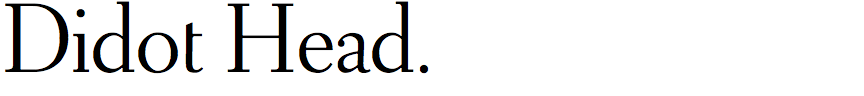 Didot Headline