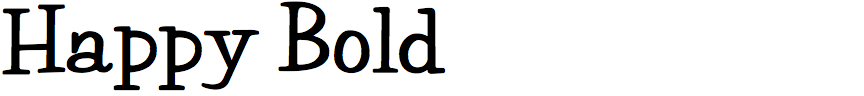Happy Bold