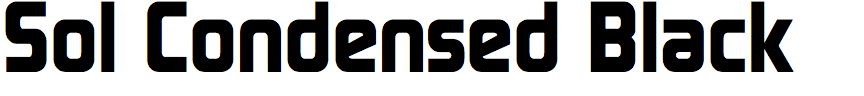 Sol Condensed Black