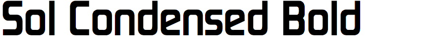 Sol Condensed Bold
