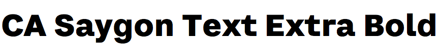 CA Saygon Text Extra Bold