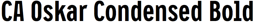 CA Oskar Condensed Bold