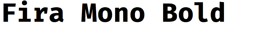 Fira Mono Bold