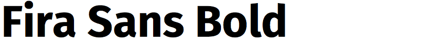 Fira Sans Bold