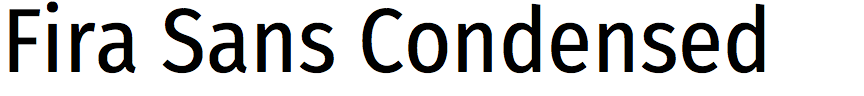 Fira Sans Condensed