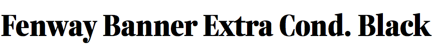 Fenway Banner Extra Condensed Black