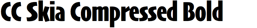 CC Skia Compressed Bold